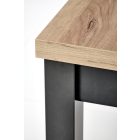 TIAGO SQUARE étkezőasztal, kézműves tölgy-fekete, bővíthető