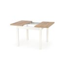 TIAGO SQUARE étkezőasztal, kézműves tölgy-fehér, bővíthető