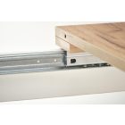 TIAGO SQUARE étkezőasztal, kézműves tölgy-fehér, bővíthető