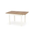 TIAGO SQUARE étkezőasztal, kézműves tölgy-fehér, bővíthető