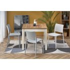 TIAGO SQUARE étkezőasztal, kézműves tölgy-fehér, bővíthető