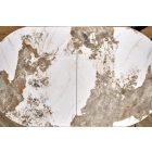 ROBINSON Étkezőasztal, Bézs Márvány-Cappucino-Fekete, Bővíthető