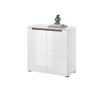 TURIN KOMÓD, fehér-modern tölgy, 2 ajtós