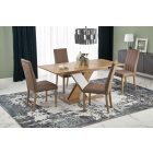 Xarelto étkezőasztal, lancelot tölgy-fehér,  bővíthető