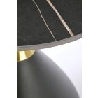 Scalita dohányzóasztal, fekete márvány