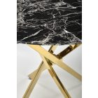 Raymond 2 Kerek Étkezőasztal, Fekete Márvány 