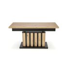 BARETTI dohányzóasztal, kézműves tölgy-fekete