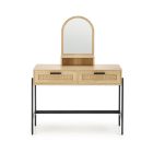 CARMEN konzolasztal, natúr-fekete