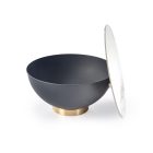 CECILIA dohányzóasztal, márvány-szürke-arany