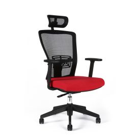   OFFICEPRO THEMIS SP Irodai forgószék fejtámlával, TD-14, piros 