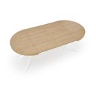 Peroni étkezőasztal, fehér-aranytölgy, Bővíthető