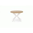 Peroni étkezőasztal, fehér-aranytölgy, Bővíthető