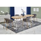 Peroni étkezőasztal, fehér-aranytölgy, Bővíthető