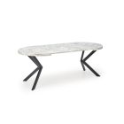 Peroni étkezőasztal, fekete-fehér márvány, Bővíthető