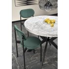 Peroni étkezőasztal, fekete-fehér márvány, Bővíthető