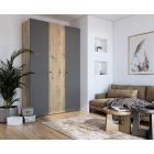 FLEX - K3 korpusz a MODULAR SROBE SYSTEM-hez - kézműves tölgy 