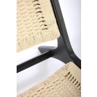 Foden fotel, natúr-fekete