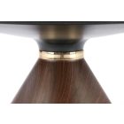 GENESIS dohányzóasztal, fehér márvány-dió-arany