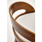 H-110 bárszék, krém-dió