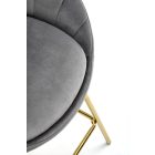 H-112 bárszék, szürke-arany 