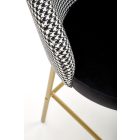 H-113 bárszék, fekete-fehér