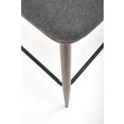 H-114 bárszék, szürke-dió