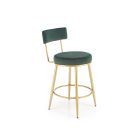 H-115 bárszék, sötétzöld-arany