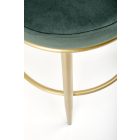 H-115 bárszék, sötétzöld-arany