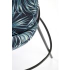 H-118 bárszék, kék, mintázott