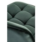 H-120 bárszék, sötétzöld-arany