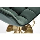 H-120 bárszék, sötétzöld-arany