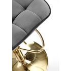 H-120 bárszék, szürke-arany