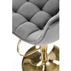 H-120 bárszék, szürke-arany