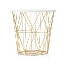 Harissa B dohányzóasztal, fehér márvány