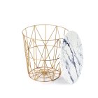 Harissa B dohányzóasztal, fehér márvány