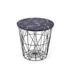 Harissa B dohányzóasztal, fekete márvány