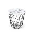 Harissa G dohányzóasztal, fehér márvány