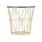 Harissa G dohányzóasztal, fekete márvány