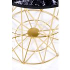 Harissa G dohányzóasztal, fekete márvány