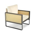 Ilario fotel, natúr-fekete