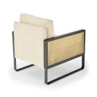 Ilario fotel, natúr-fekete