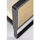 Ilario fotel, natúr-fekete