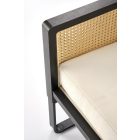 Ilario fotel, natúr-fekete