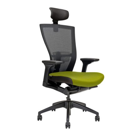 OFFICEPRO MERENS SP Irodai forgószék fejtámlával, BI 203, zöld 