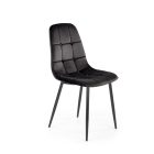 K417 szék, fekete bársony 