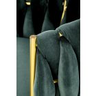 K517 szék, sötétzöld-arany