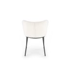 K518 étkezőszék, krém-fekete