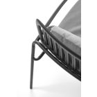 Melby fotel, szürke-fekete 