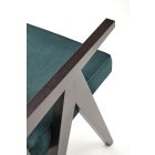 MEMORY szék, ébenfa-sötétzöld