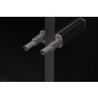 MURANO S-1 Gardróbszekrény, Kézműves Tölgy-Fekete